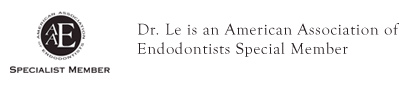 Dr. Le is an American Association of Endodontists Special Member